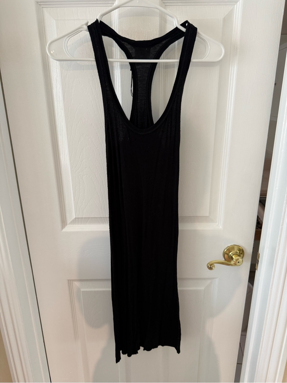 BCBGMaxAzria Black Racerback Midi Dress
